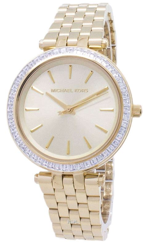 michael kors darci gold tone crystals watch|Michael Kors darci watch.